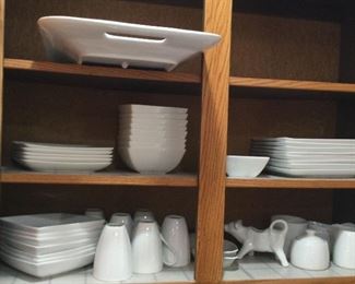 White Dishware Assorted Brand Names