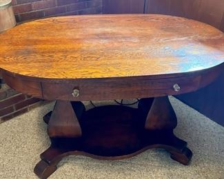 015 Vtg Oval Table