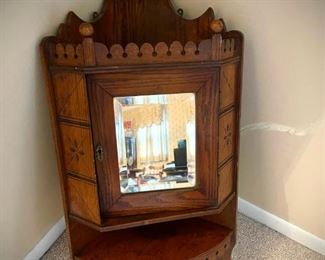 Corner Cabinet With Mirror