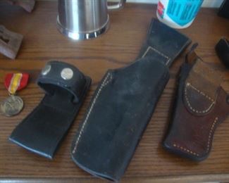 Some of the leather holsters