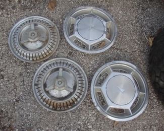 Vintage hubcaps