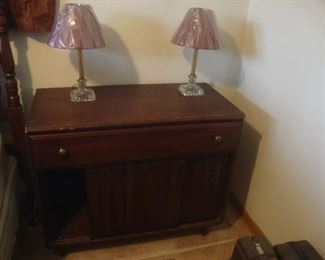 60's cabinet w drawer and sliding doors