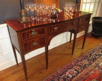 Antique English mahogany sideboard