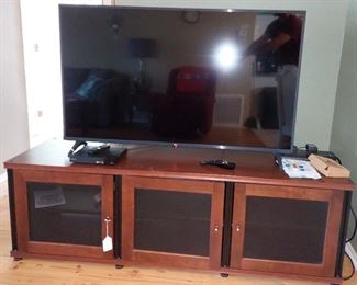 LG TV and Entertainment Stand