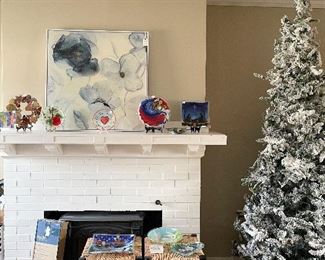 7 ft Pre lit Flocked tree