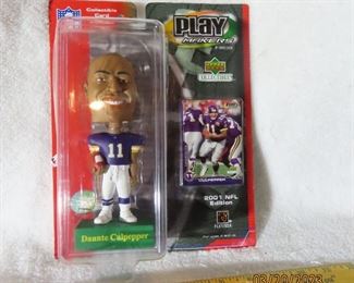 Upper Deck Collectibles Play Makers NFL Randy Moss Bobble Head NEW IN PACKAGE 
