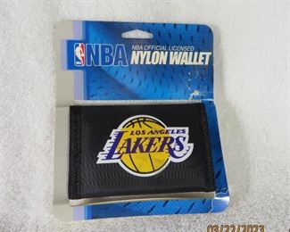 NBA Official Licensed Los Angeles Lakers Nylon Wallet-NEW 