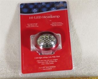 10 LED Headlamp NEW IN PACKAGE 