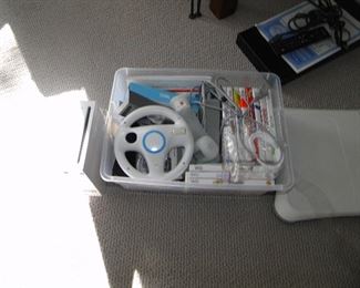 Wii games system and balance board
