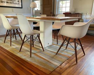 Custom dining table measures 34.5” x 83” x 29”