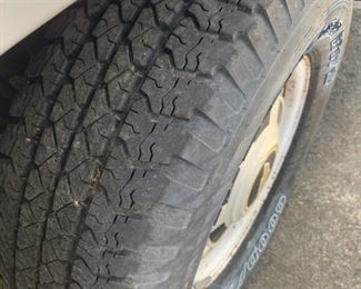 Plenty of tread on Goodyear tires