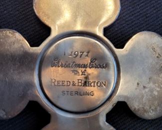 Back of 1971 Christmas Cross