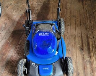 Kobalt battery-powered push lawnmower