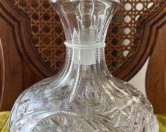 McKee Aztec Carafe Pressed Cut EAPG Glass Water Decanter. 9 3/4" H x Base 6.5".                                                   $60 or Best Offer. 
