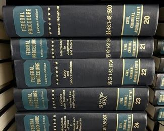 Federal Procedure Lawyer's Edition Navy Staging Decorative Law Books.  $5/each.
