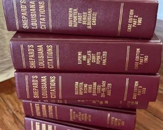 Set of 10 Shepard's Louisiana Citations Supreme & Appellate Court Reports Law Books.  $50 or Best Offer. 