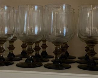 Set of 12 Clear Tulip Shaped Iced Tea Glasses.  $100 or Best Offer. 