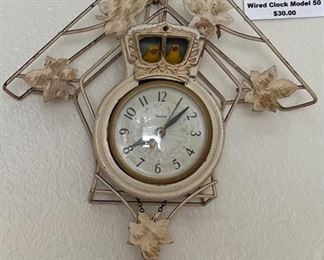 United Electric Bobbing Cuckoo Birds Wired Clock Model 50.  $30 or Best Offer. 