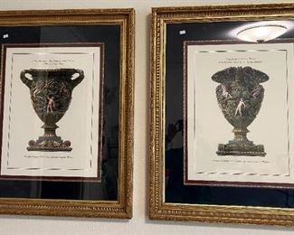 Pair of Framed Art Pieces. In Person Pick up only. 
Dimensions: 32" H x 27" W.                                                         $300 or Best Offer. 