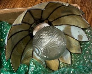 Vintage 70’s Stained Glass Pendant Chandelier 
$200 or Best Offer 