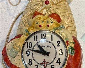 Kitchen King Dutch Children Windmill Electric Motion Clock. 

$30.00 or Best Offer 