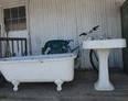cast iron tub and sink