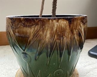 Robinson Sun & Moon Jardiniere Majolica1940's