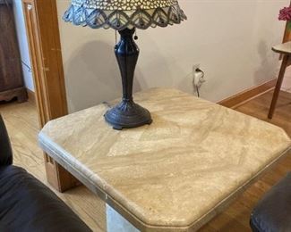 Top Quality Fine Marble End Table (2 Pcs Top & Base)