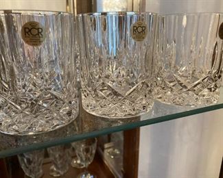 RCR Cristalleria Italiana Crystal Glass Drinkware Set
