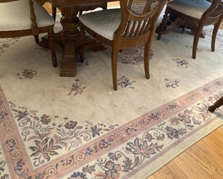 KANADAHAR Peking Antique White 8" x 11" apprx. Wool Room Area Rug