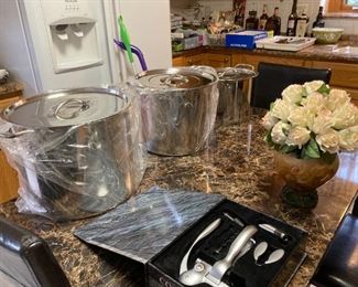 New Stainless Steel Cooking Pots