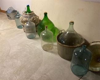 Vintage Wine Jugs In A Variety Of Sizes Right From Italy