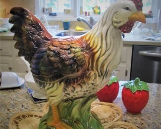 Large Creamic Rooster