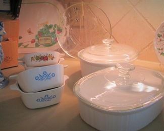 Pyrex..Corning ware