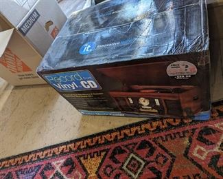 vinyl and cd player