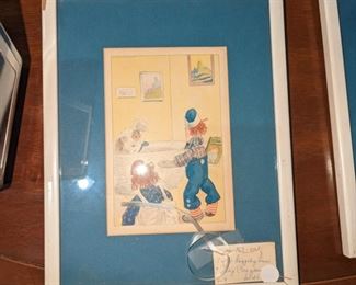 1 of 4 Raggedy Ann Lithograph over 70 years old