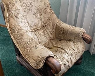 Two of these unique chairs