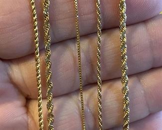 14K chains/bracelets