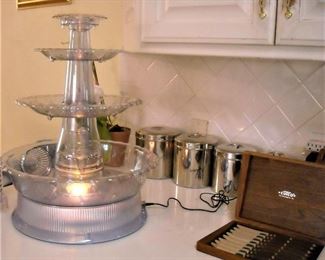 Electric champagne or chocolate fountain