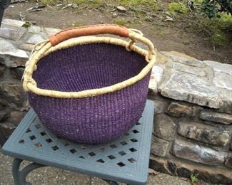 Handwoven African gullah basket