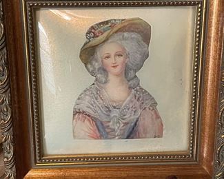 framed Victorian Lady