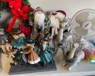 lots of holiday decor