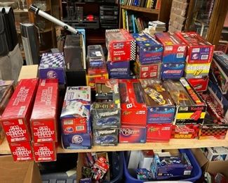 NASCAR models and Hess trucks