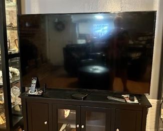 TV Console and large smart TV