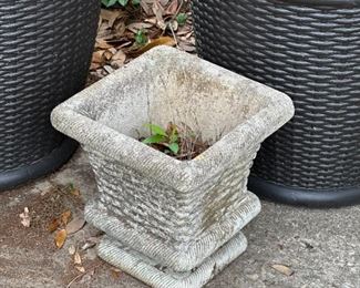 concrete planters, large pots 
