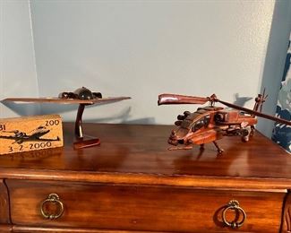 nice plane and helicopter