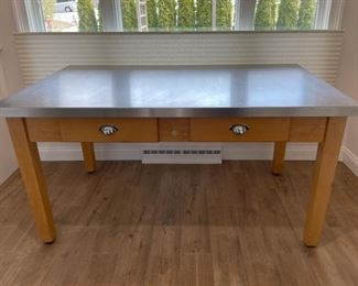 John Boos Stainless Steel kitchen table 60" x 36" x 31"