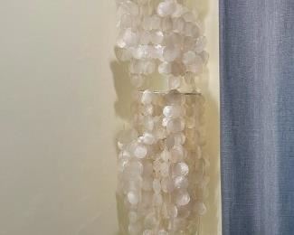 Capiz shell chandelier