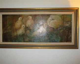Pawley painting of birds