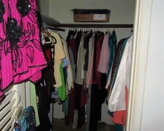 Pawley clothes in the closet